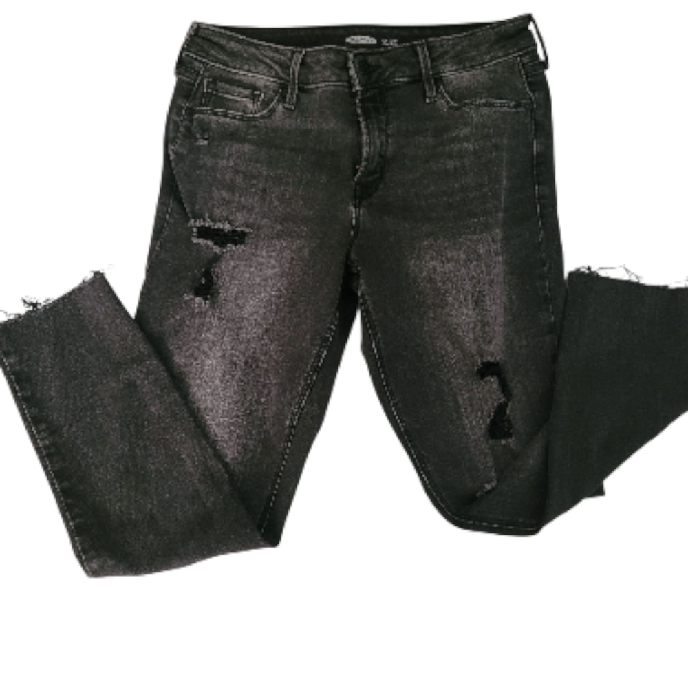 Old Navy Rockstar skinny distressed skinny jeans black size 10
